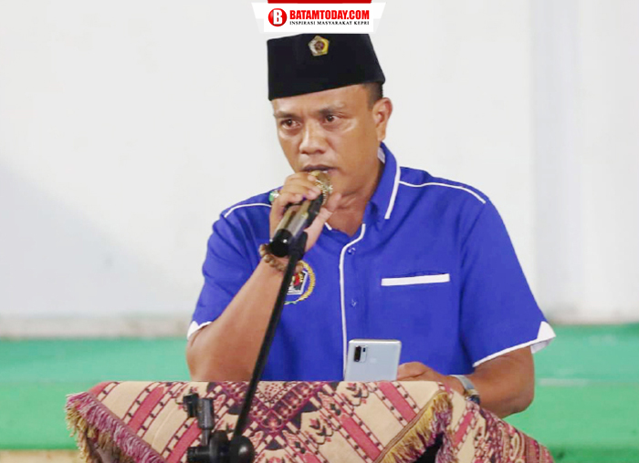 Ketua PWI Anambas saat menyampaikan kata sambutan